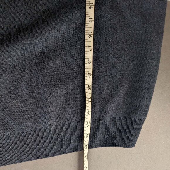 Winona Knitting Mills Women's LG Black V-Neck Sweater Vest Embroidered Flag - Picture 7 of 7